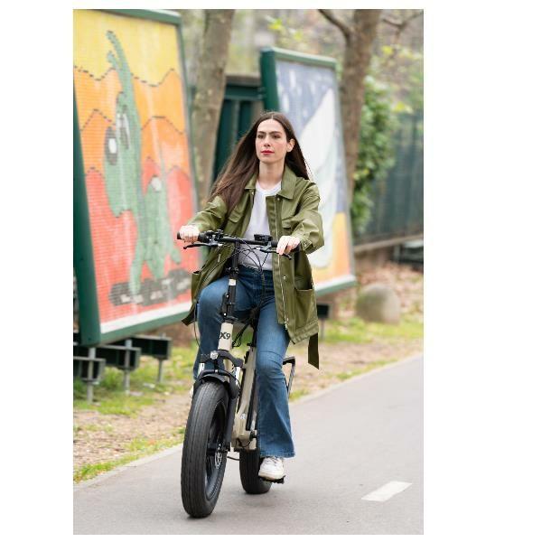 Bicicleta Elétrica NILOX X9 PLUS 20X4P (250 W - 20" - Preto e Areia) — miniatura 12