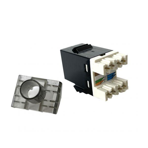 Conector Keystone PHASAK SD 3018 (RJ45 fêmea - Preto) — miniatura 3