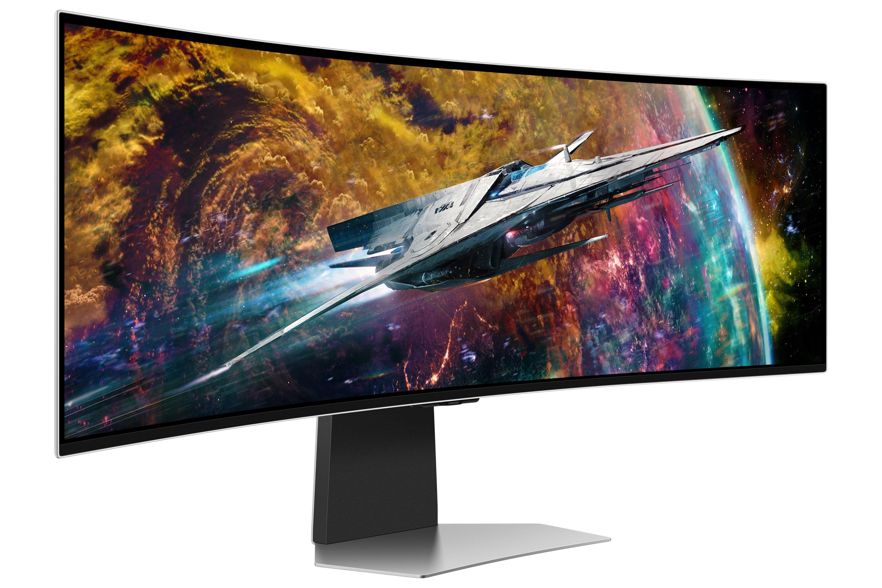 Monitor SAMSUNG Odyssey G9 G95SC LS49CG950SUXEN (49" - OLED - 240 Hz - Prateado) — miniatura 4