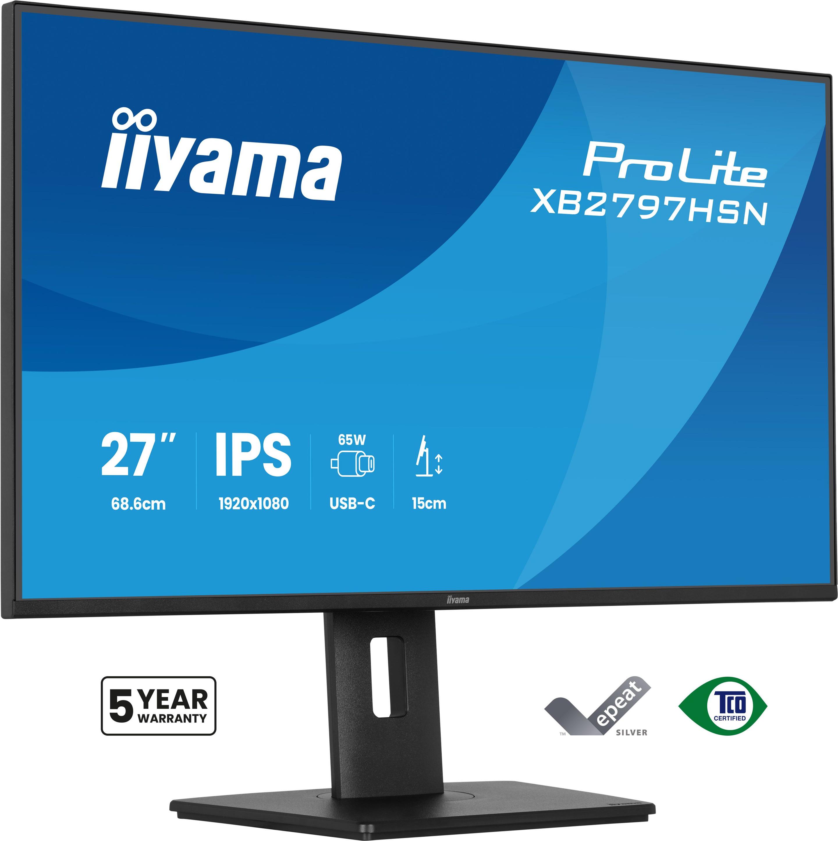 Monitor IIYAMA ProLite XB2797HSN-B1 (27" - IPS - 100 Hz - Preto)