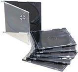 Caixas Slim para CD/DVD INTENSO 9001602 (CD e DVD - Transparente)