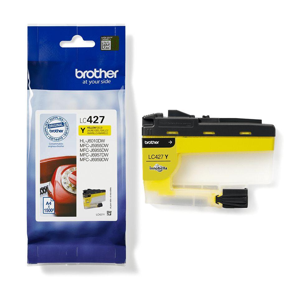 Tinteiro BROTHER LC427Y (1500 páginas - Amarelo), miniatura 3