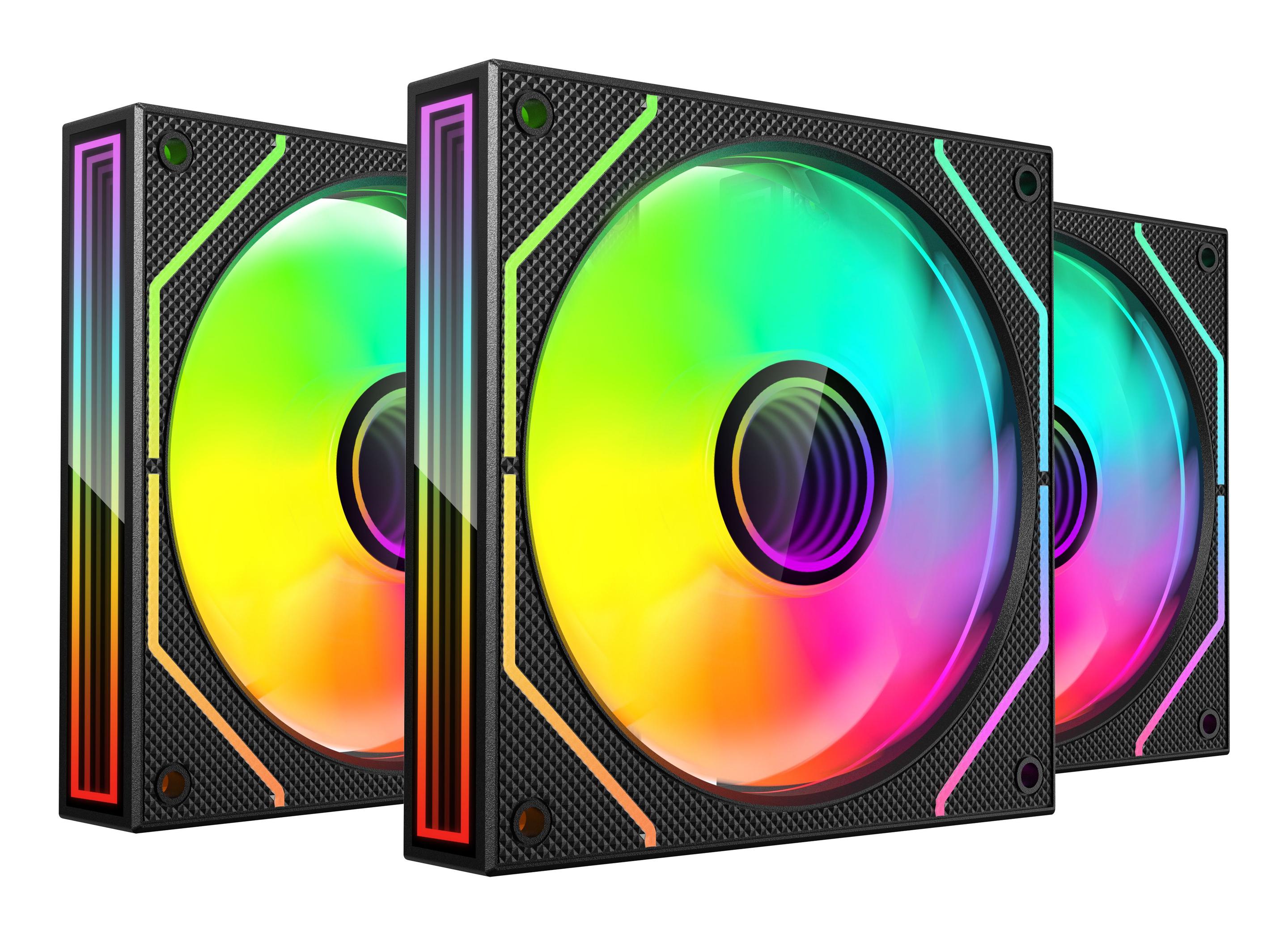 Kit de Ventoinhas MARS GAMING MF3DPROKIT (Preto), miniatura 2