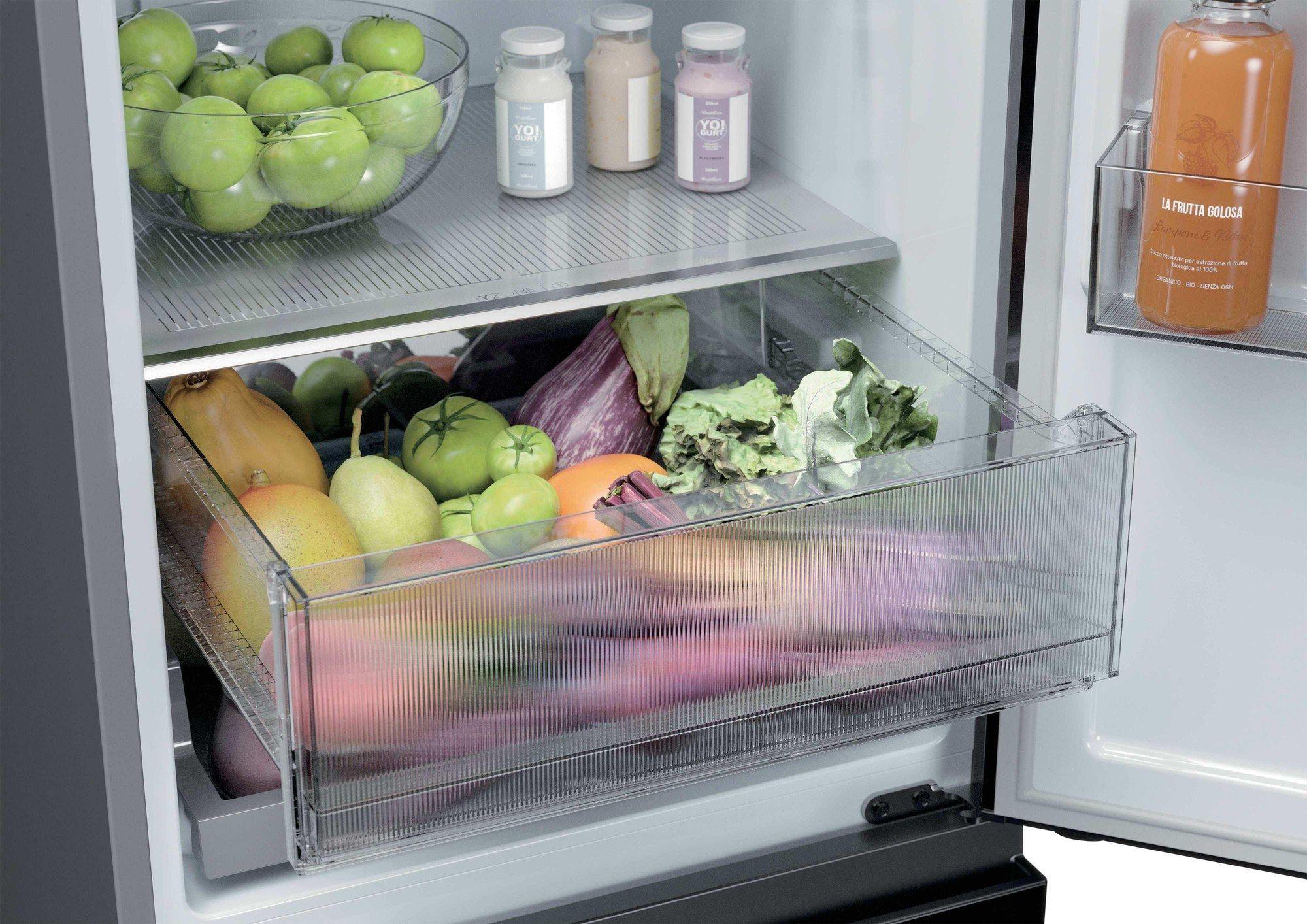 Frigorífico Combinado Independente HAIER HTR3518DNMX (303 L - 185x54,5x62,2 cm - 185 cm - Inox) — miniatura 7