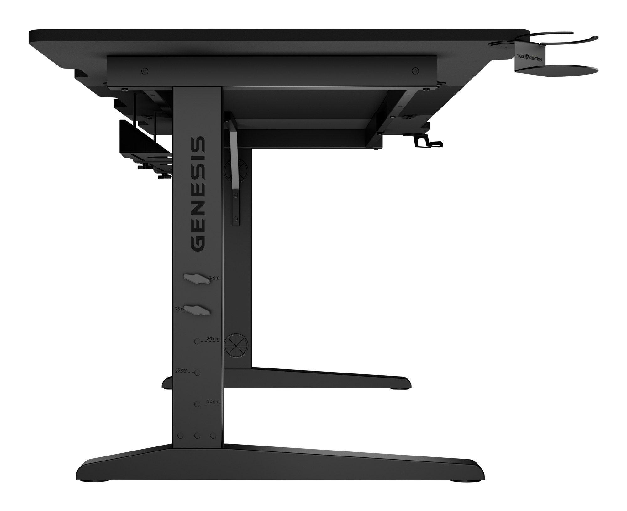 Secretária Gaming GENESIS Holm Modular 180 (1800 x 750 mm - Forma retangular - Multicor - Preto), miniatura 8