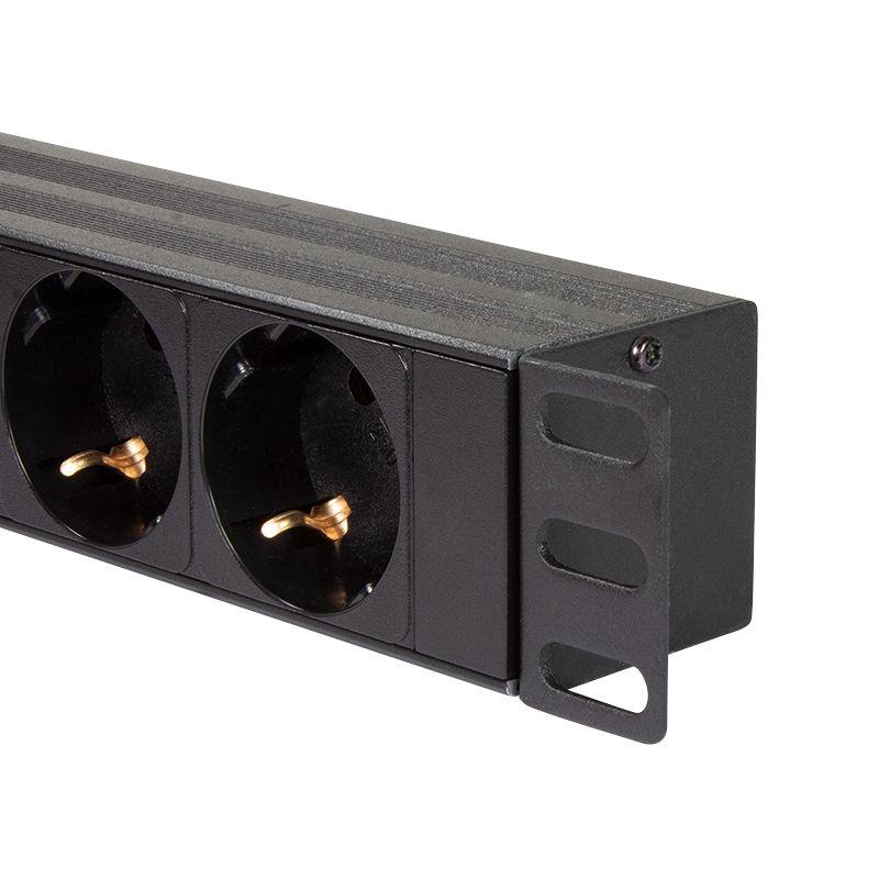 Unidade de Distribuição de Energia LOGILINK PDU8C02 (19 polegadas - Tipo F - Preto), miniatura 2
