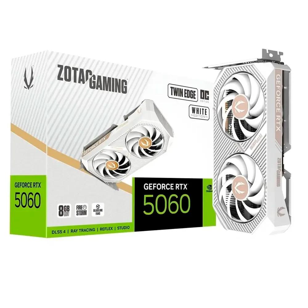 Placa Gráfica ZOTAC GeForce RTX 5060 Twin Edge OC White (NVIDIA GeForce RTX 5060 - 28 Gbit/s - 8 GB - Branco) — miniatura 2