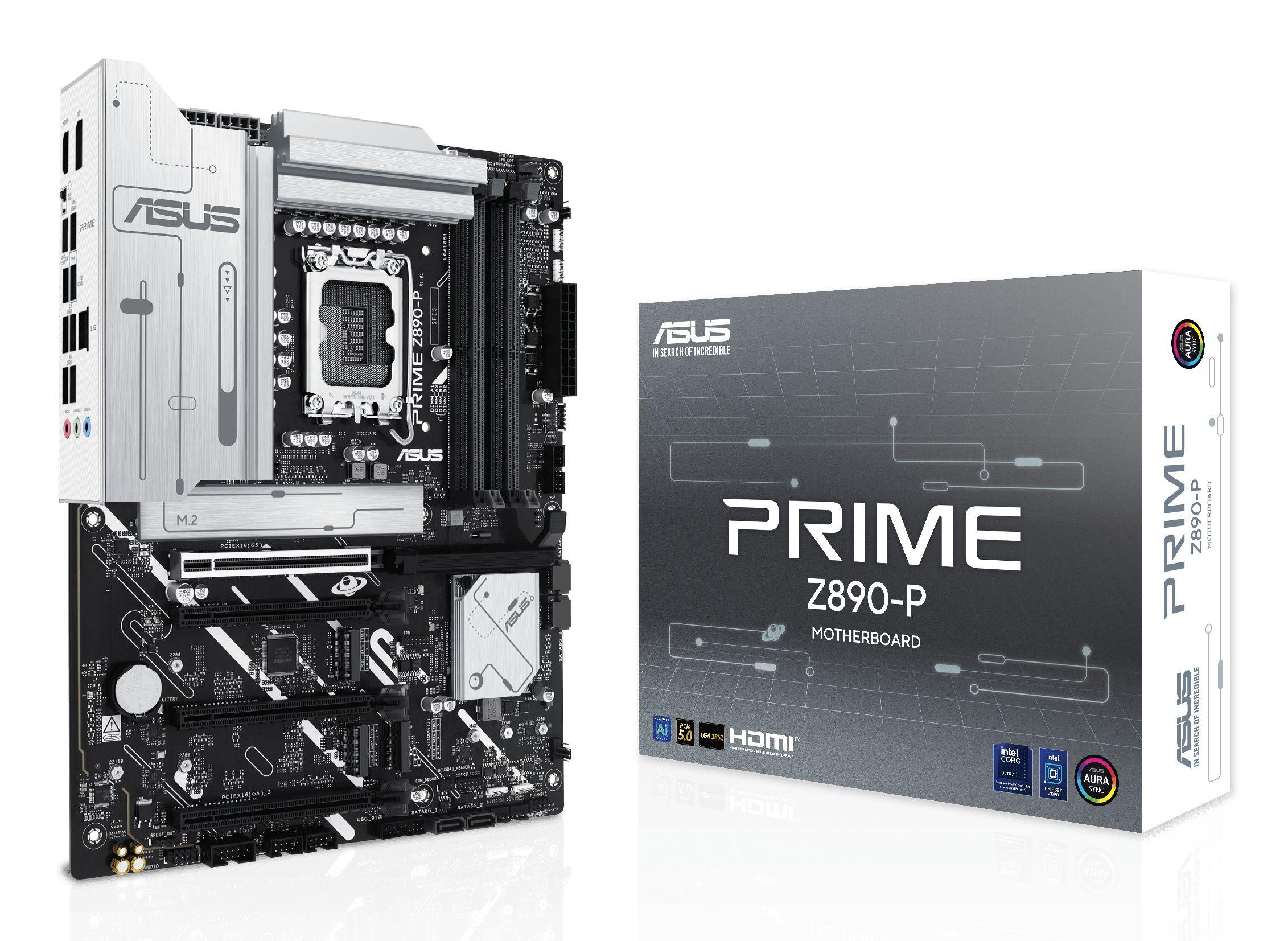 Motherboard ASUS PRIME Z890-P (LGA 1851 (Socket V1) - Intel Core Ultra - ATX - Preto)