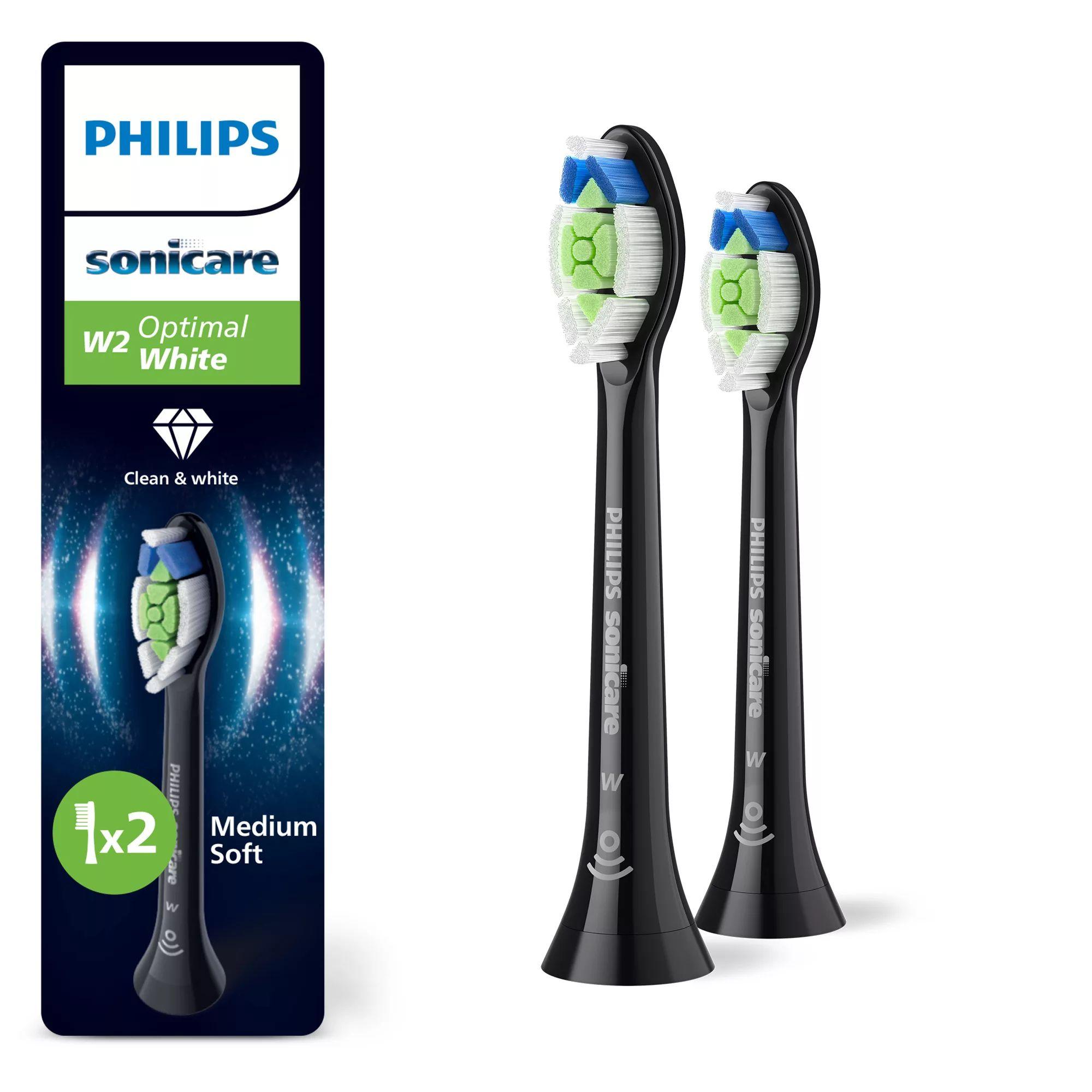 Cabeças de Escova PHILIPS Sonicare W2 Optimal White HX6062/88 (Preto)
