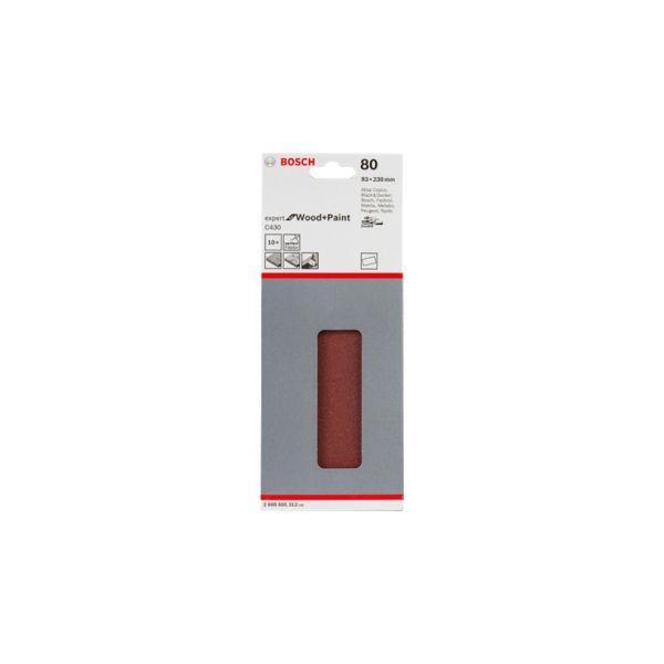 Folhas de Lixa BOSCH C430 (93 x 186 mm - Vermelho), miniatura 3