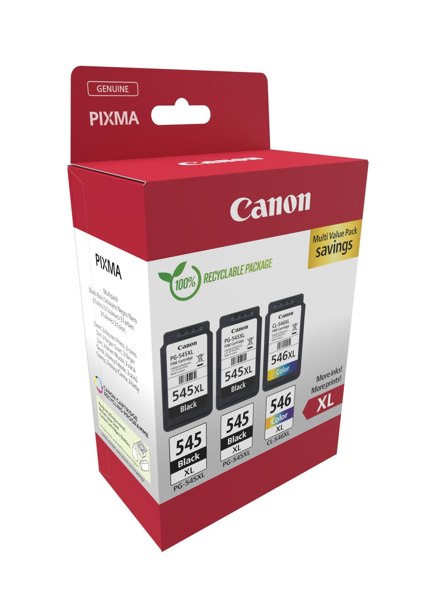 Tinteiro Multipack CANON 2x PG-545XL/CL-546XL (800 páginas), miniatura 2