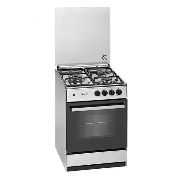 Fogão Independente MEIRELES G540X (3 zonas - Placa a gás - Rotativo - Inox)