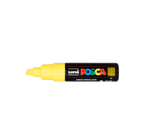 Marcador de Pintura POSCA PC-8K (Plástico - Amarelo Palha), miniatura 4