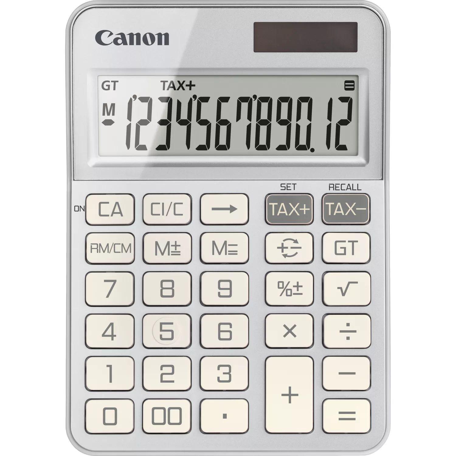 Calculadora CANON KS-125KB (Plástico - Prateado)