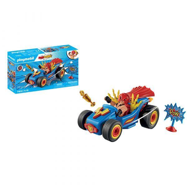 Kart de Corrida PLAYMOBIL Funstars Racing Wrestler 71632 (4 anos - Multicor), miniatura 2