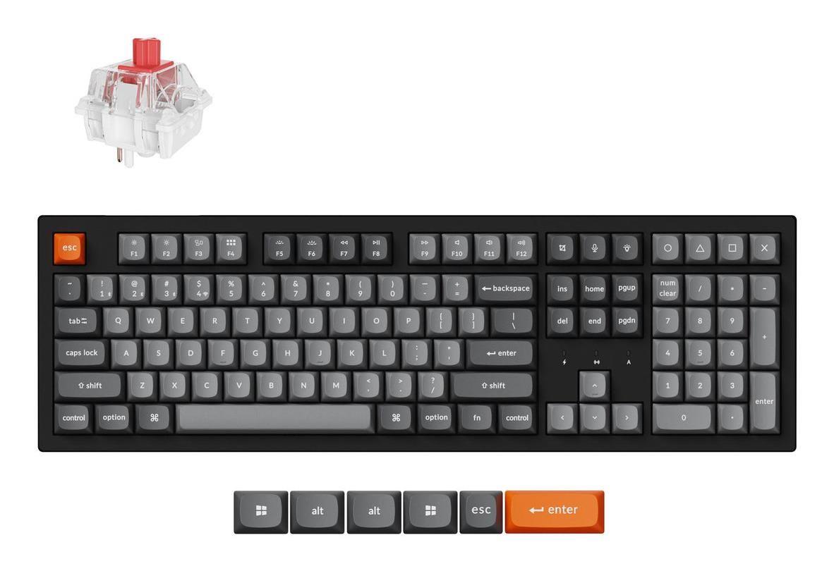 Teclado KEYCHRON K10 Max (US - Completo - RGB - Preto)