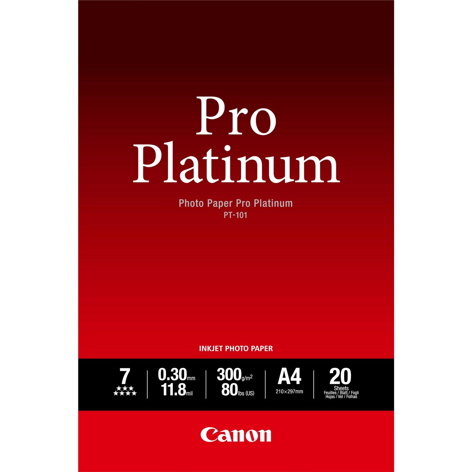 Papel Fotográfico CANON 2768B016 / PT-101 (Branco)