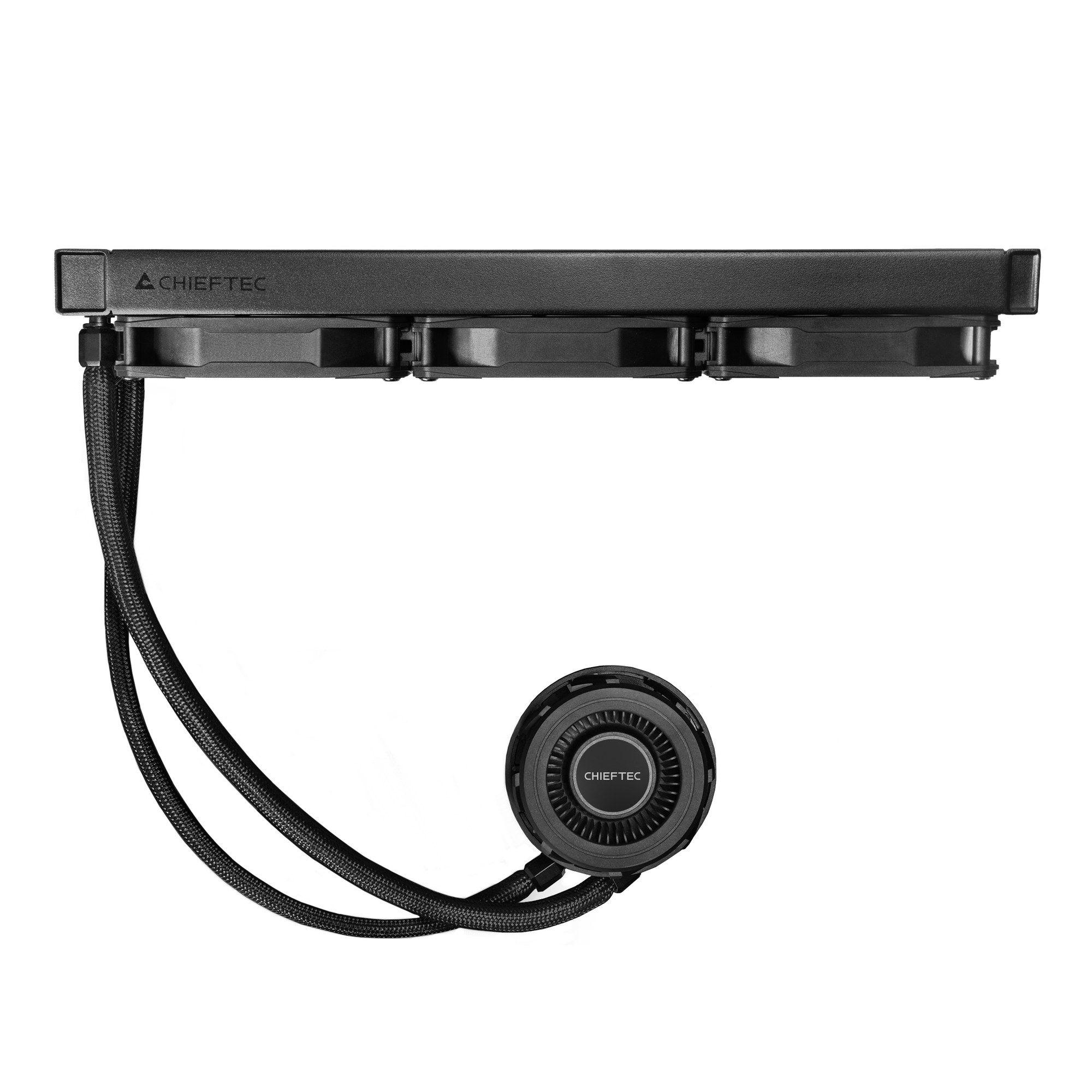 Sistema de Refrigeração Líquida CHIEFTEC ICEBERG PRO 360 DARK (120 mm - 2200 RPM - 4-pin - Preto) — miniatura 8