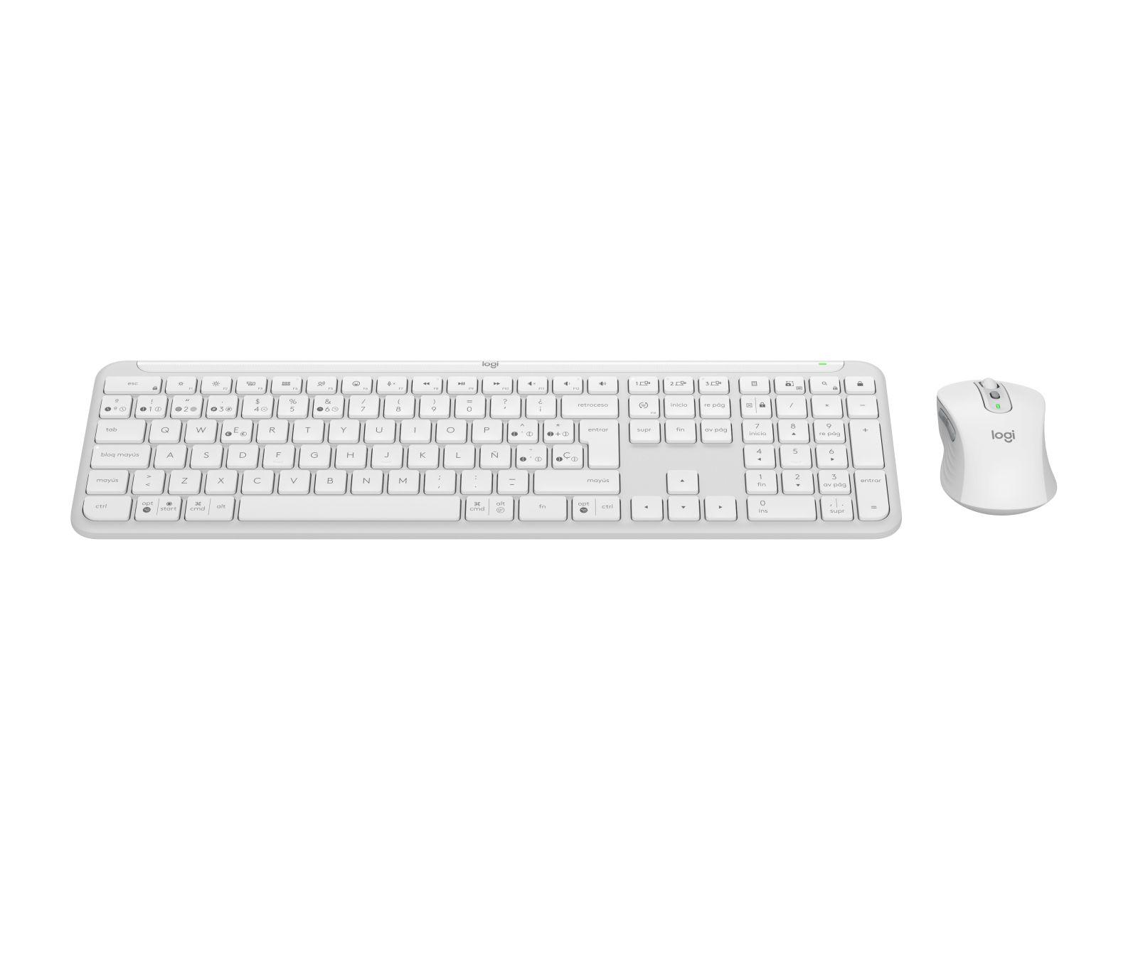 Conjunto de Teclado e Rato LOGITECH Signature Slim Combo MK950 (Espanhol - Teclas tesoura - Tamanho completo - Branco), miniatura 2