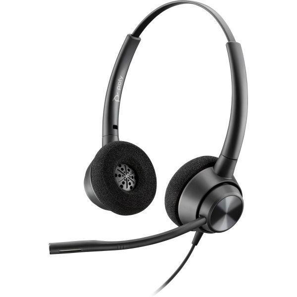 Headset Estéreo POLY EncorePro 320 (Binaural - Com fios - Supra-aural - Preto) — miniatura 3