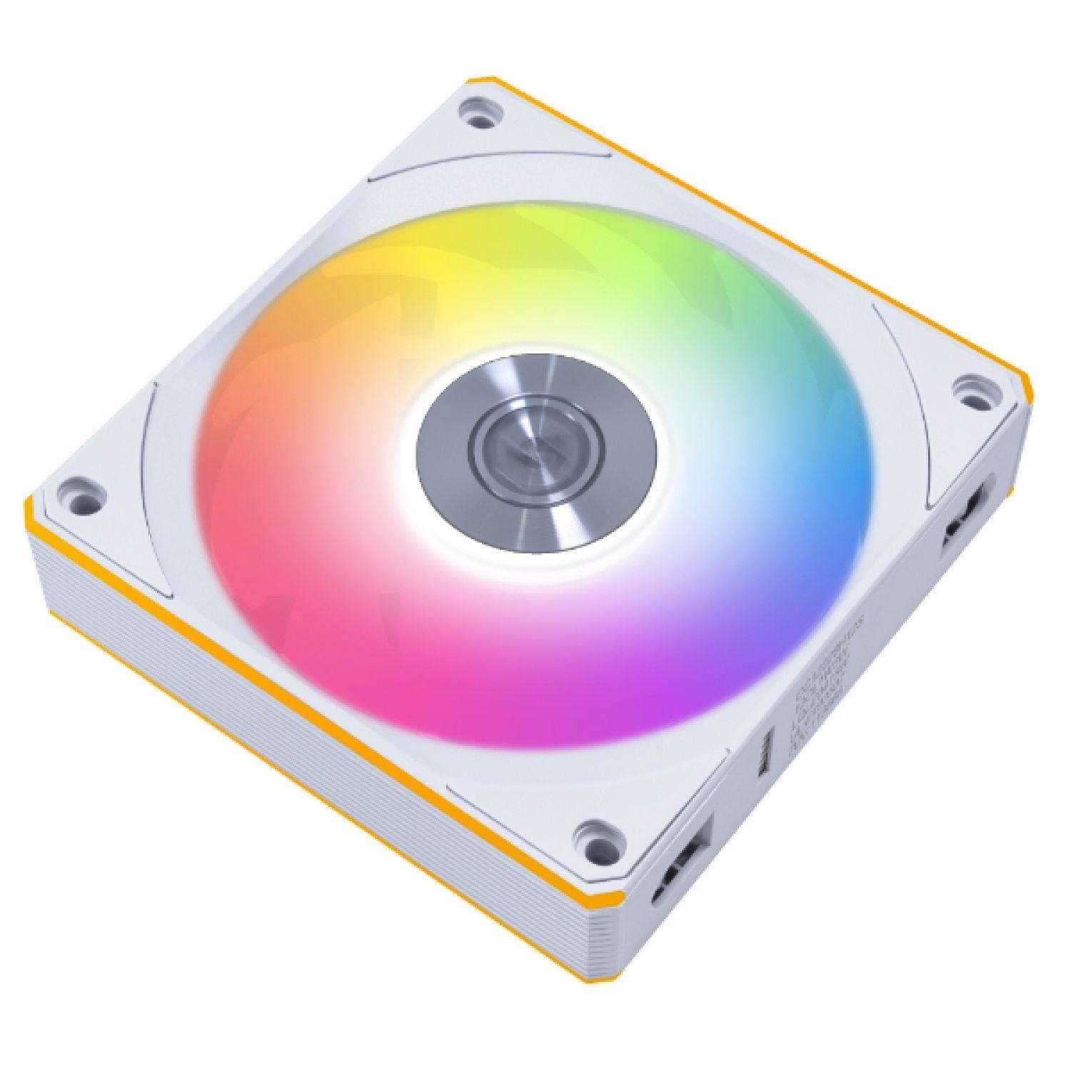 Ventoinha LIAN LI UNI FAN CL120 Wireless RGB Reverse (RGB de duas zonas - 5,16 W - Branco)