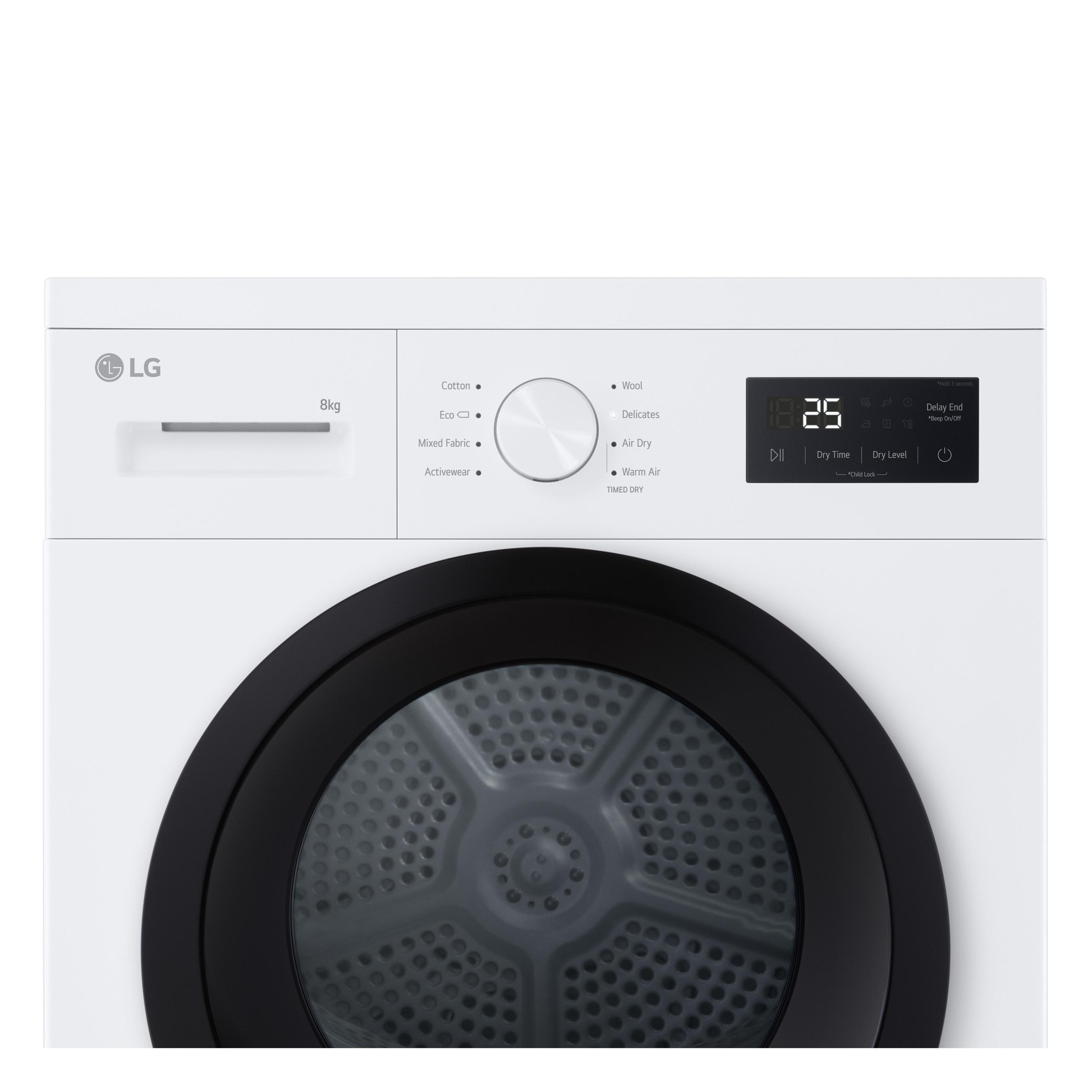 Máquina de Secar Roupa Independente LG RHA1008NWK (8 kg - Bomba de calor - 1,19 kWh - Branco), miniatura 12