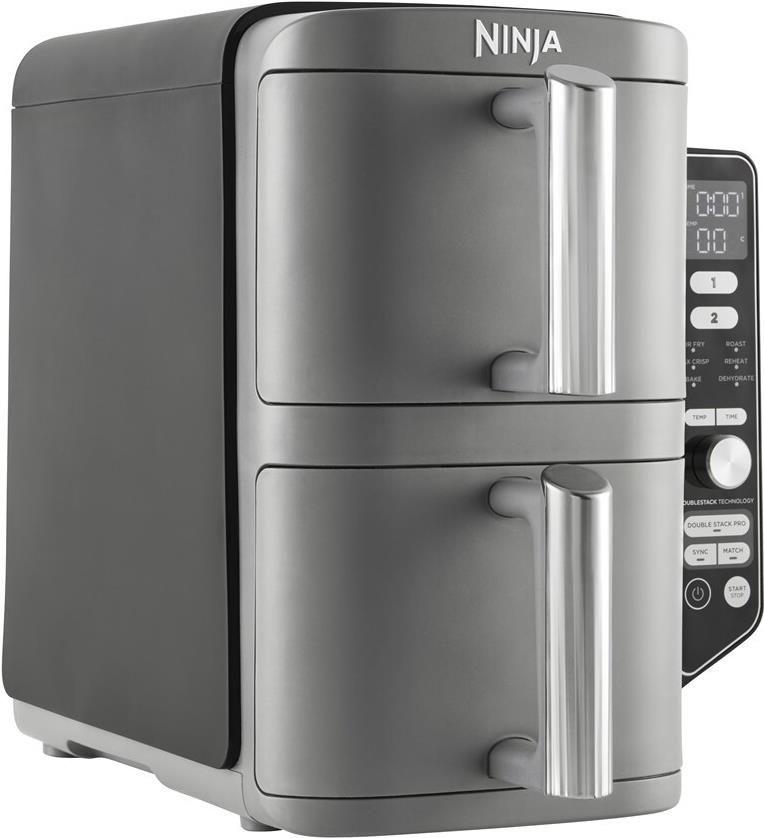 Fritadeira a Ar Quente NINJA SL400EU Double Stack XL (2470 W - 240 °C - 40 °C - Preto e Cinzento)