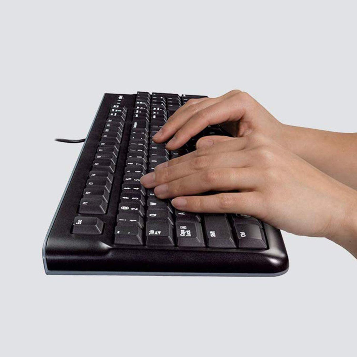 Teclado LOGITECH K120 (Holandês - Tamanho completo - USB - Preto) — miniatura 6