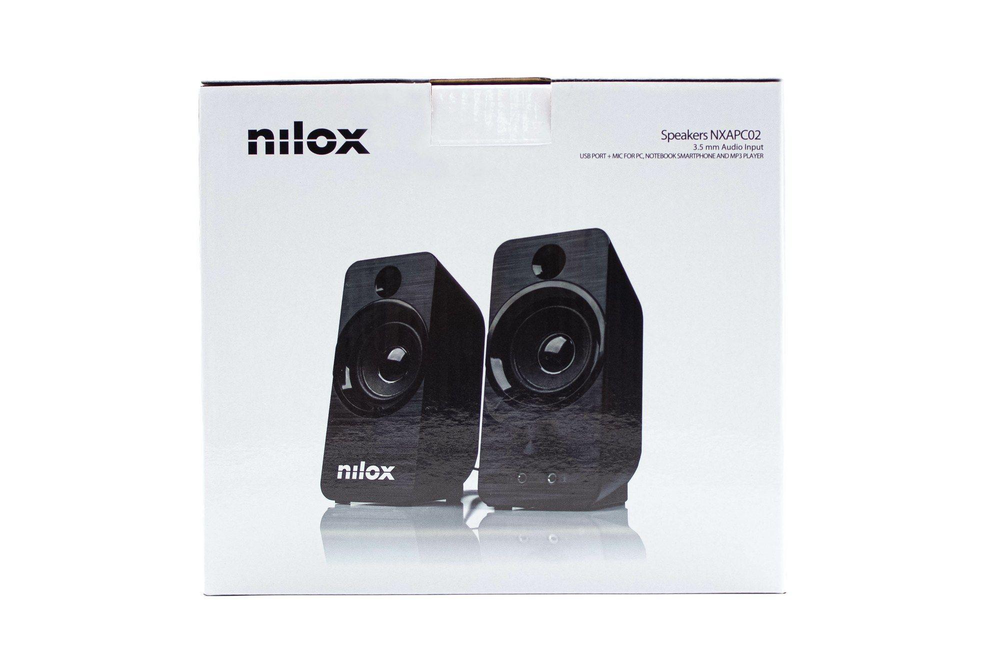 Colunas para PC NILOX NXAPC02 (Com fios - 3 W + 3 W - 3,5 mm - Preto), miniatura 6