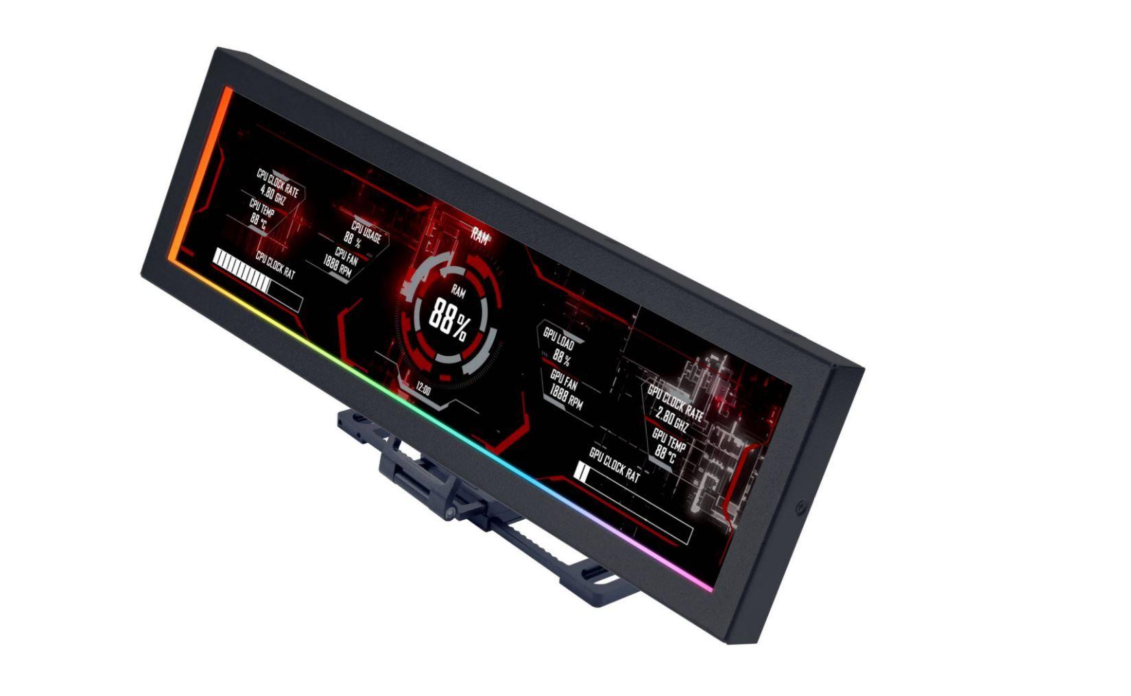 Ecrã LCD LIAN LI G89.SM088X.00 (8,8" - IPS - 1920 × 480 - Preto)