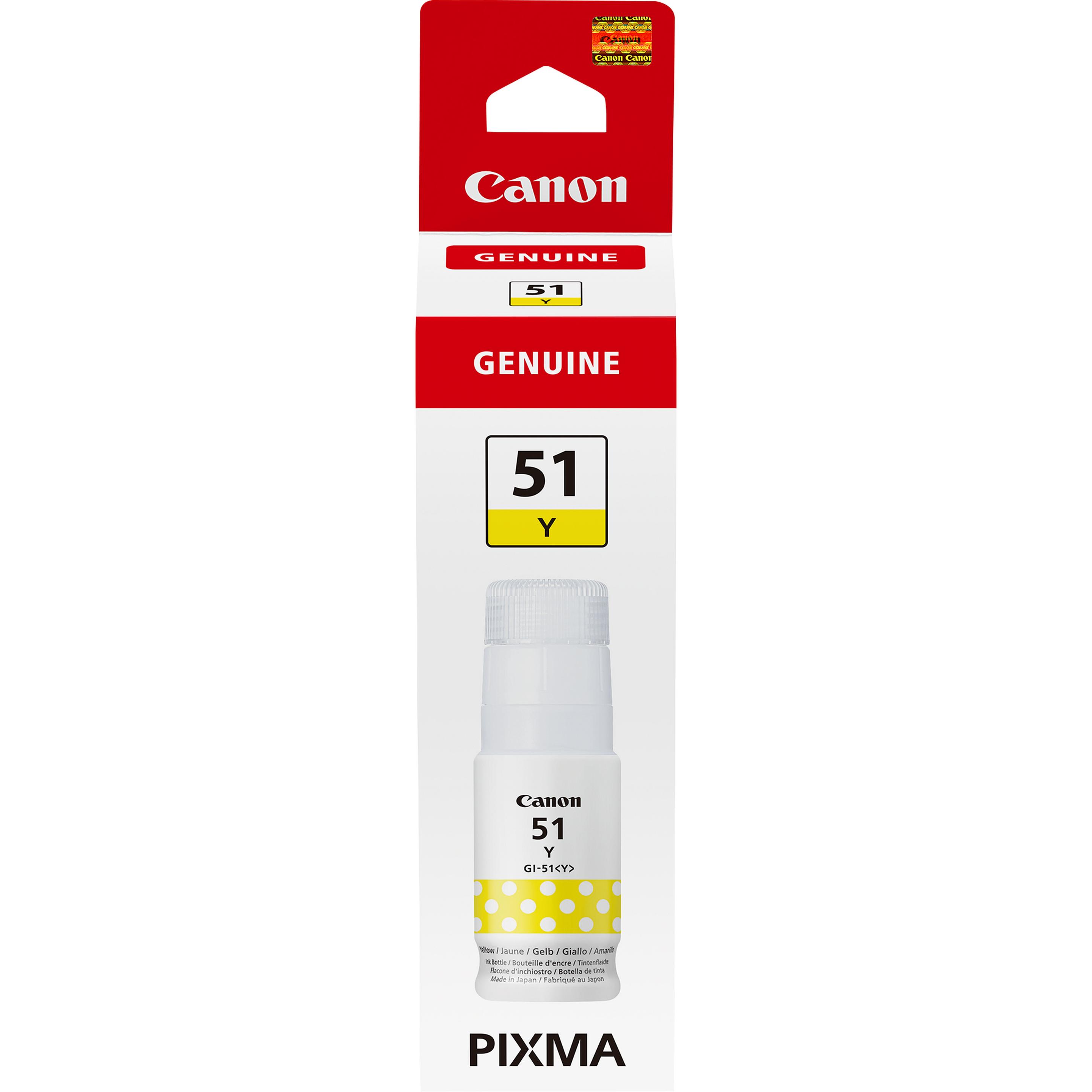 Tinteiro CANON GI-51 Y (7700 páginas - Amarelo)