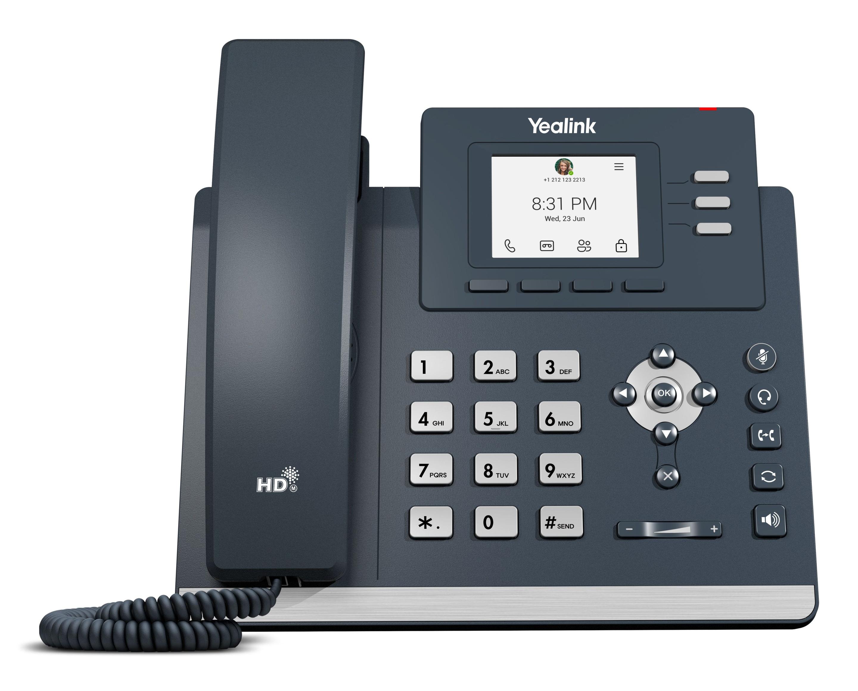 Telefone IP YEALINK MP52 E2 Teams (Ecrã LCD 2,4″ - PoE - Cinzento)