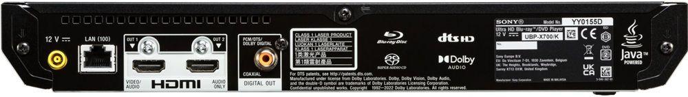 Leitor Blu-ray 4K UHD SONY UBPX700KB.EC1 (15 W - Preto) — miniatura 4