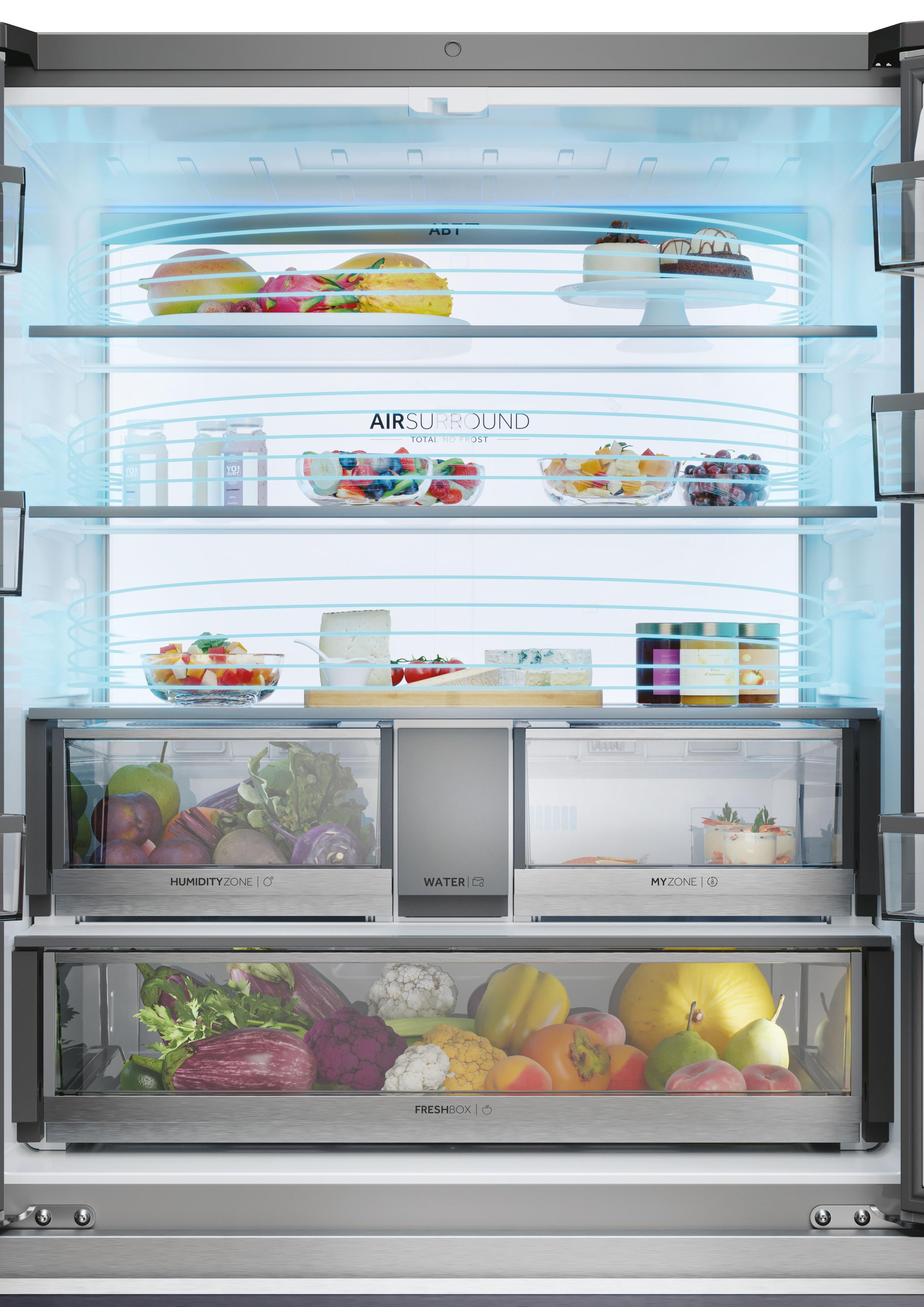 Frigorífico Americano Independente HAIER HFR79F19EFGK (703 L - hOn - 190x90,5x74,8 cm - Inox), miniatura 8