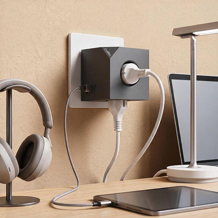 Bloco de Tomadas COOLBOX COO-BEN-CU-CUBE (AC - Cinzento) — miniatura 6