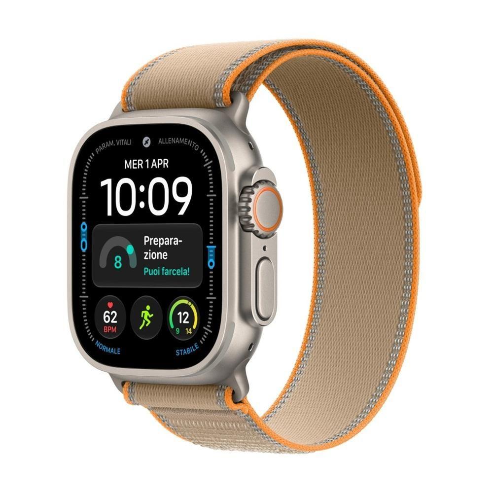 Smartwatch APPLE Watch Ultra 4 GPS + Cellular (Retangular - watchOS 27 - Apple S11, 2 núcleos - Bracelete Bege Areia M/L)