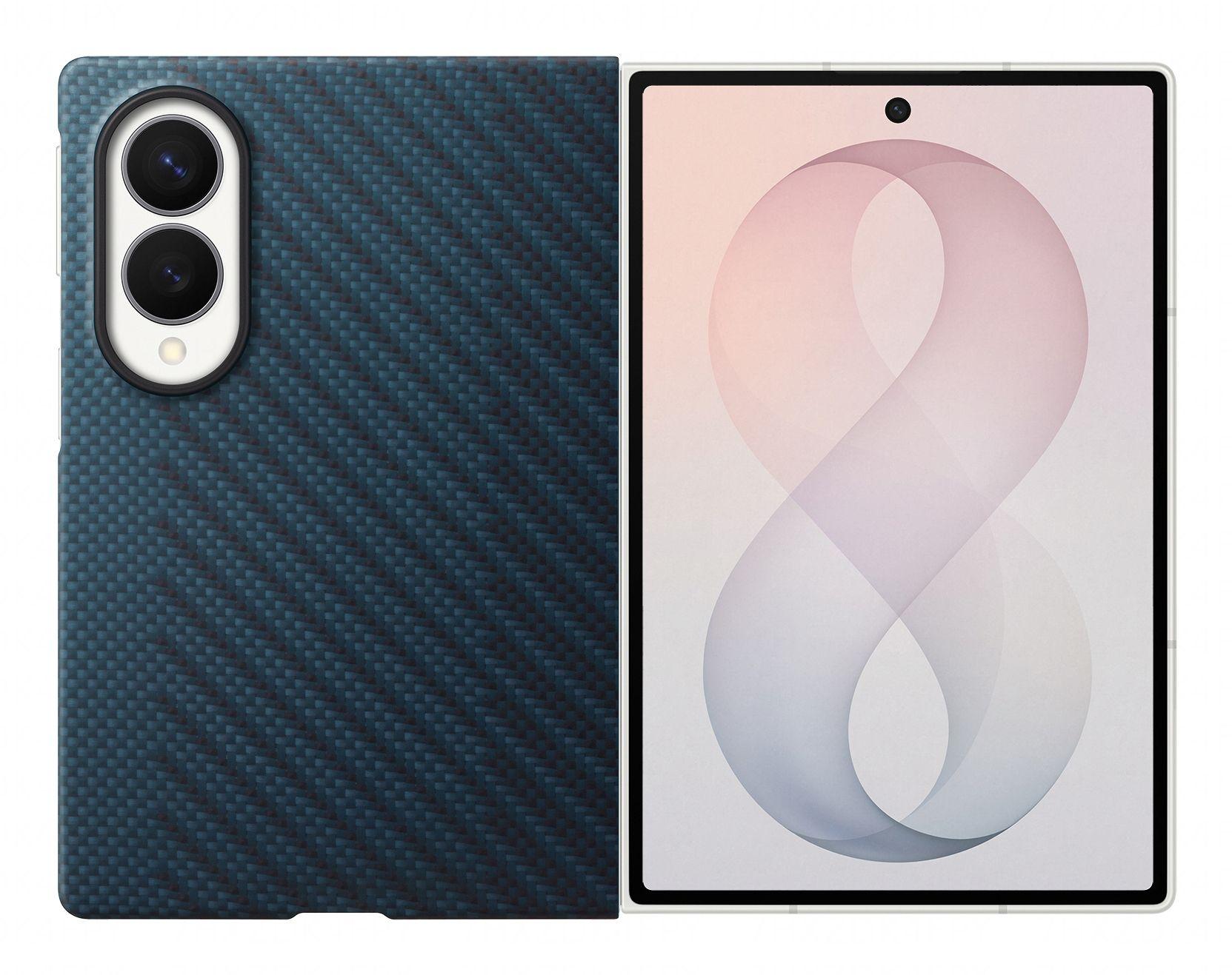 Capa Magnética SAMSUNG Carbon Magnet Case (Carbono - Azul)