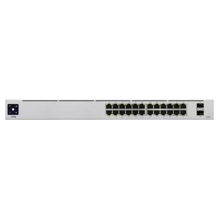 Switch Gerido UBIQUITI UniFi USW-24-POE (Gigabit Ethernet - 52 Gbit/s - L2/L3 - Prateado) — miniatura 3