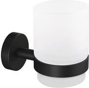 Suporte de Parede para Copo de Escovas de Dentes TESA Moon 40566-00000-00 (Vidro - Preto mate)