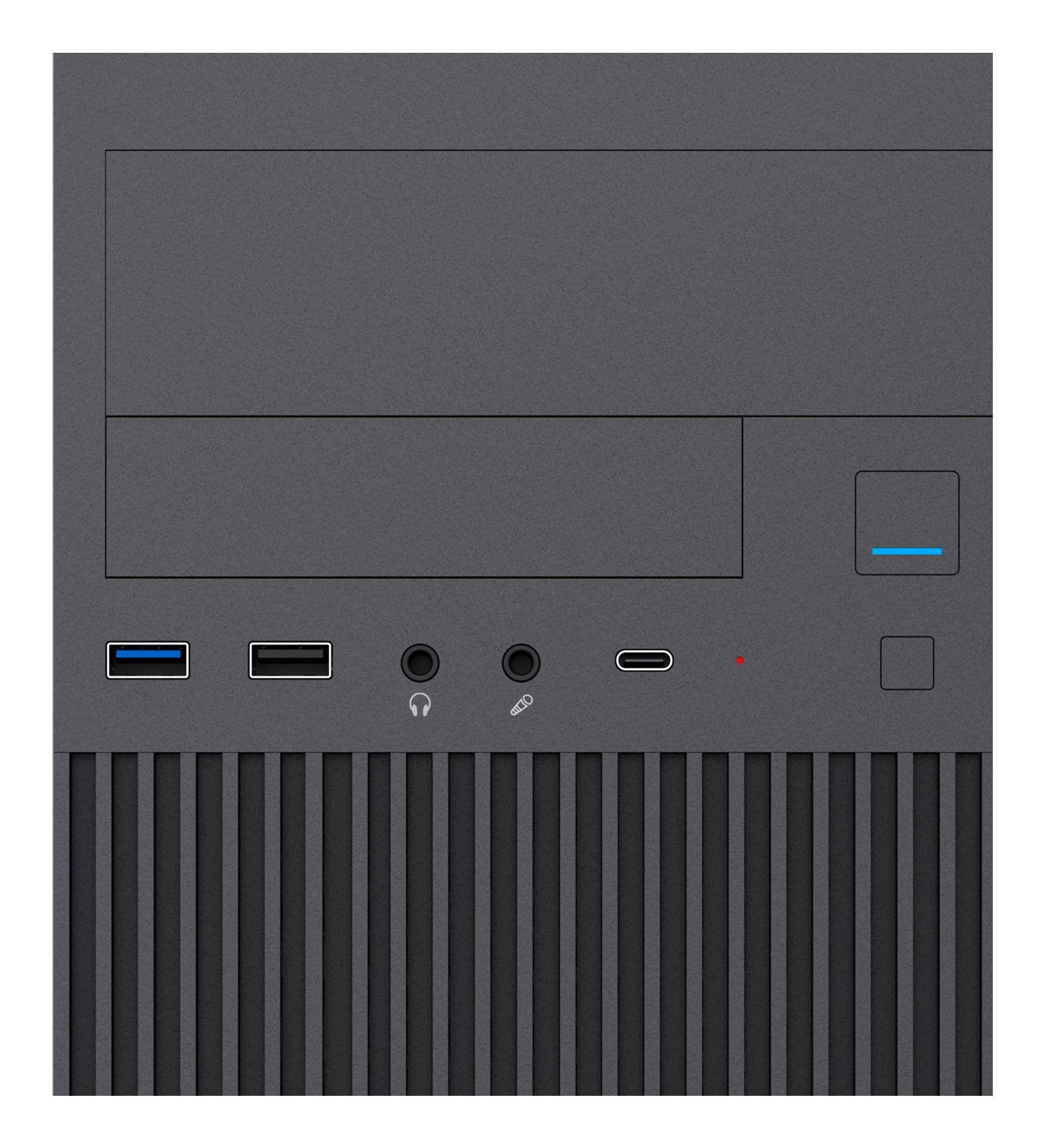 Caixa de Computador UNYKA AERO C260 (ITX, Micro ATX - 500 W - PC - Preto) — miniatura 6
