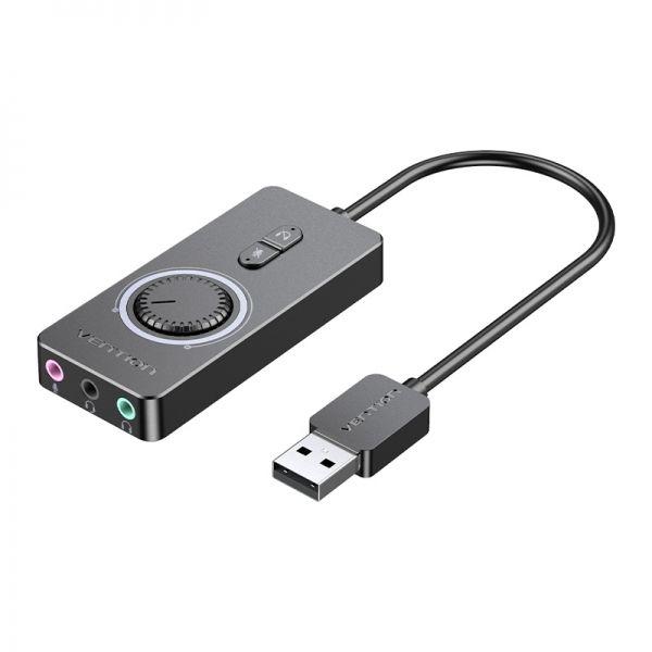 Placa de Som USB VENTION CDRBB (USB - Preto) — miniatura 2