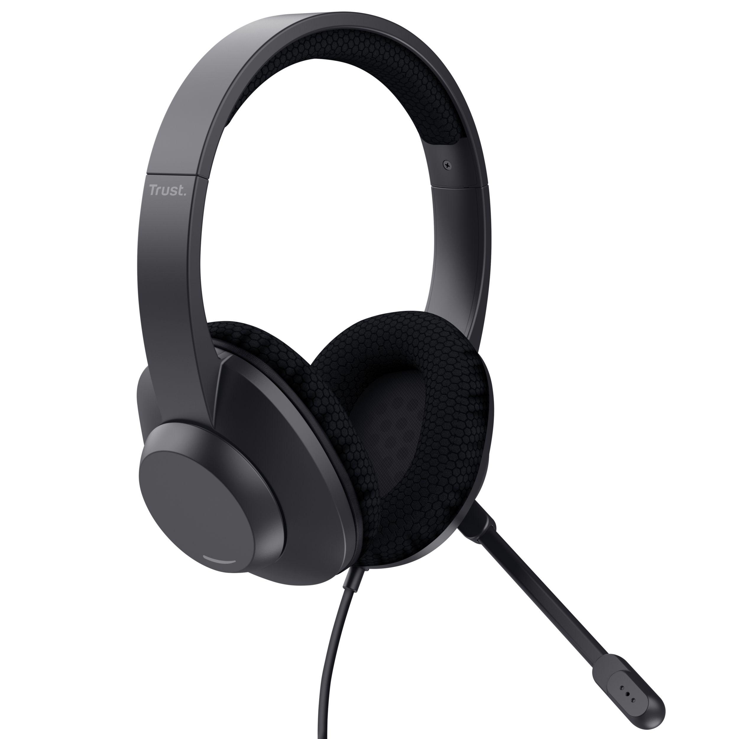 Headset TRUST Ayda Max USB-ENC (Binaural - Com fios - Circum-aural - Preto) — miniatura 2