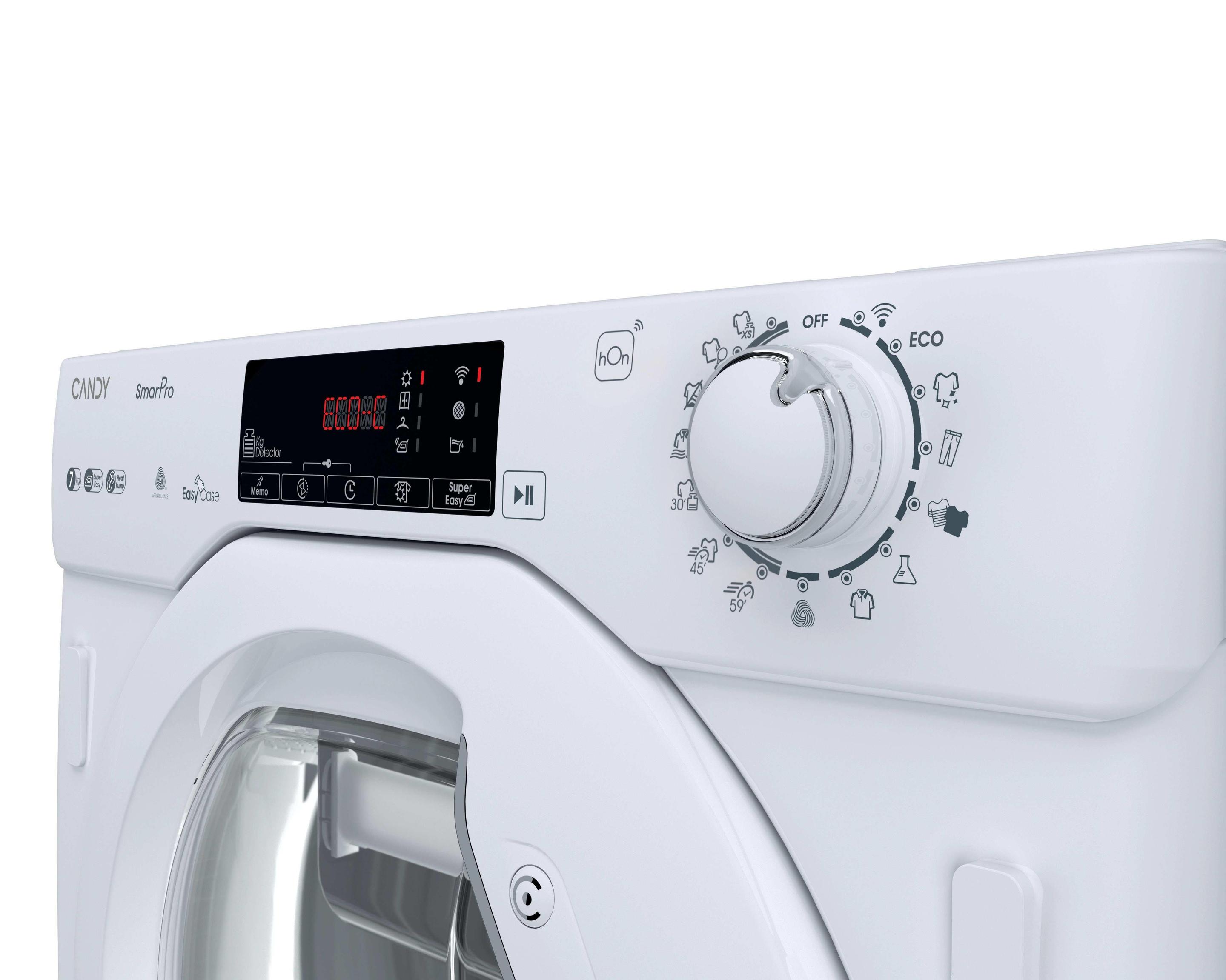 Máquina de Secar Roupa de Encastre CANDY BCTDH7A2TES (7 kg - Bomba de calor - Esquerdo - Branco), miniatura 4