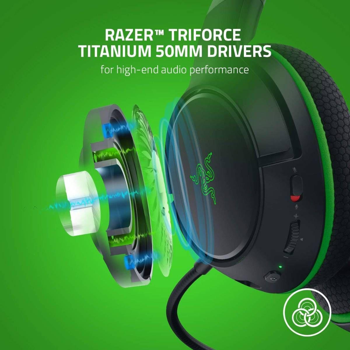 Headset Gaming RAZER Kaira Xbox (Binaural - Sem fios - Circum-aural - Preto) — miniatura 4