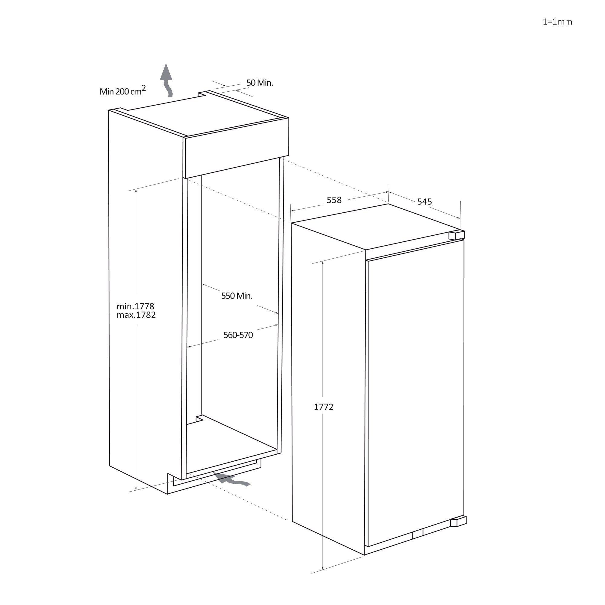 Arca Vertical de Encastre HAIER HUT7518EWF (Altura 177,2 cm - 177 cm - 56 cm - Branco) — miniatura 12