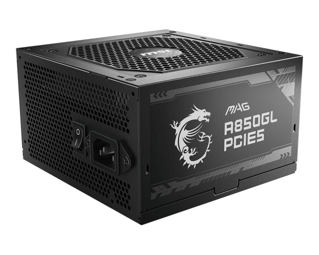 Fonte de Alimentação MSI MAG A850GL PCIE5 (ATX - 850 W - 80 PLUS Gold - Preto)