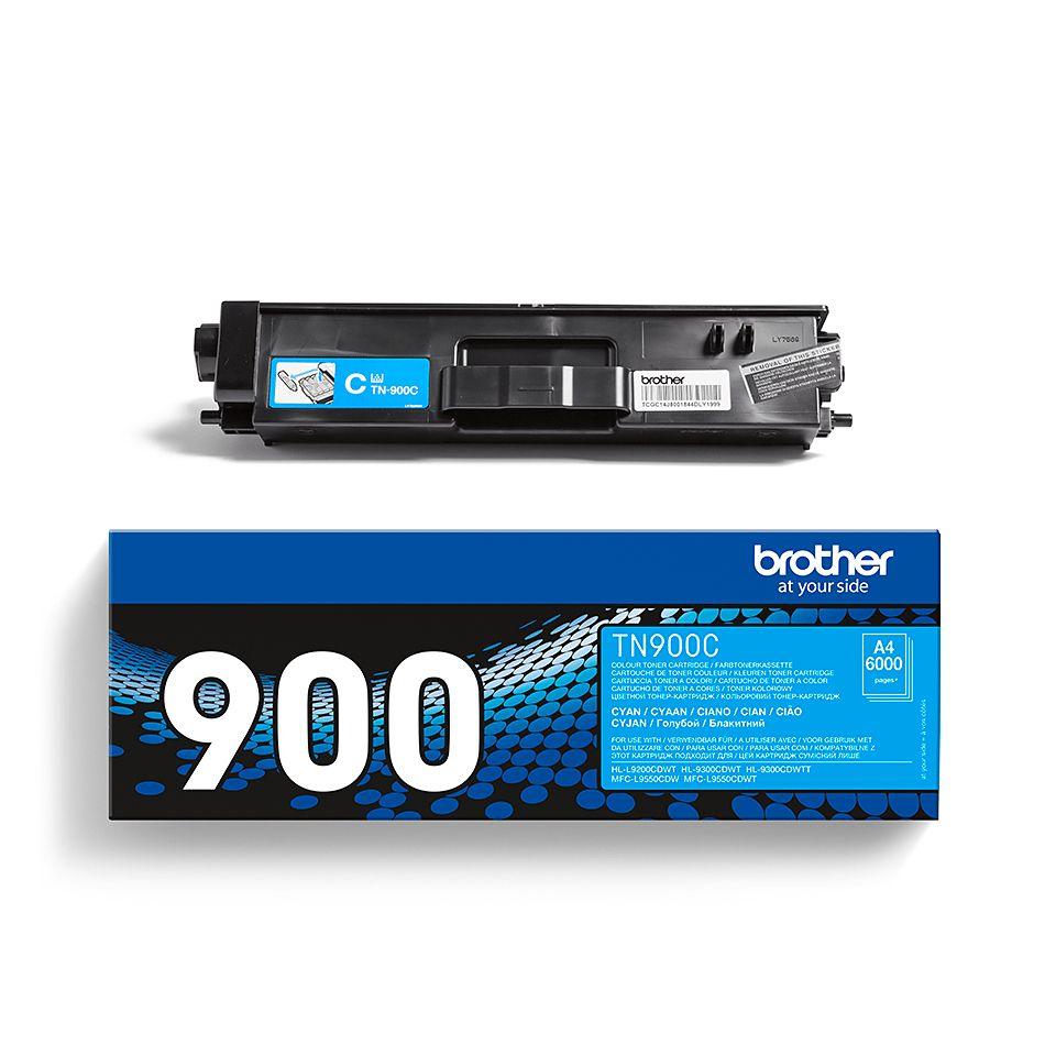 Toner BROTHER TN-900C (6000 páginas - Ciano), miniatura 4