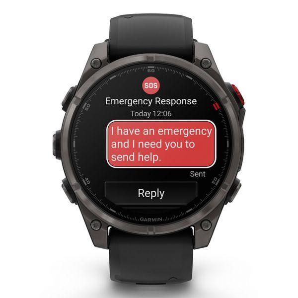 Relógio Desportivo GARMIN Fenix 8 Pro 47 mm AMOLED Sapphire (Redondo - Android, iOS - AMOLED - Cinzento Carbono) — miniatura 2