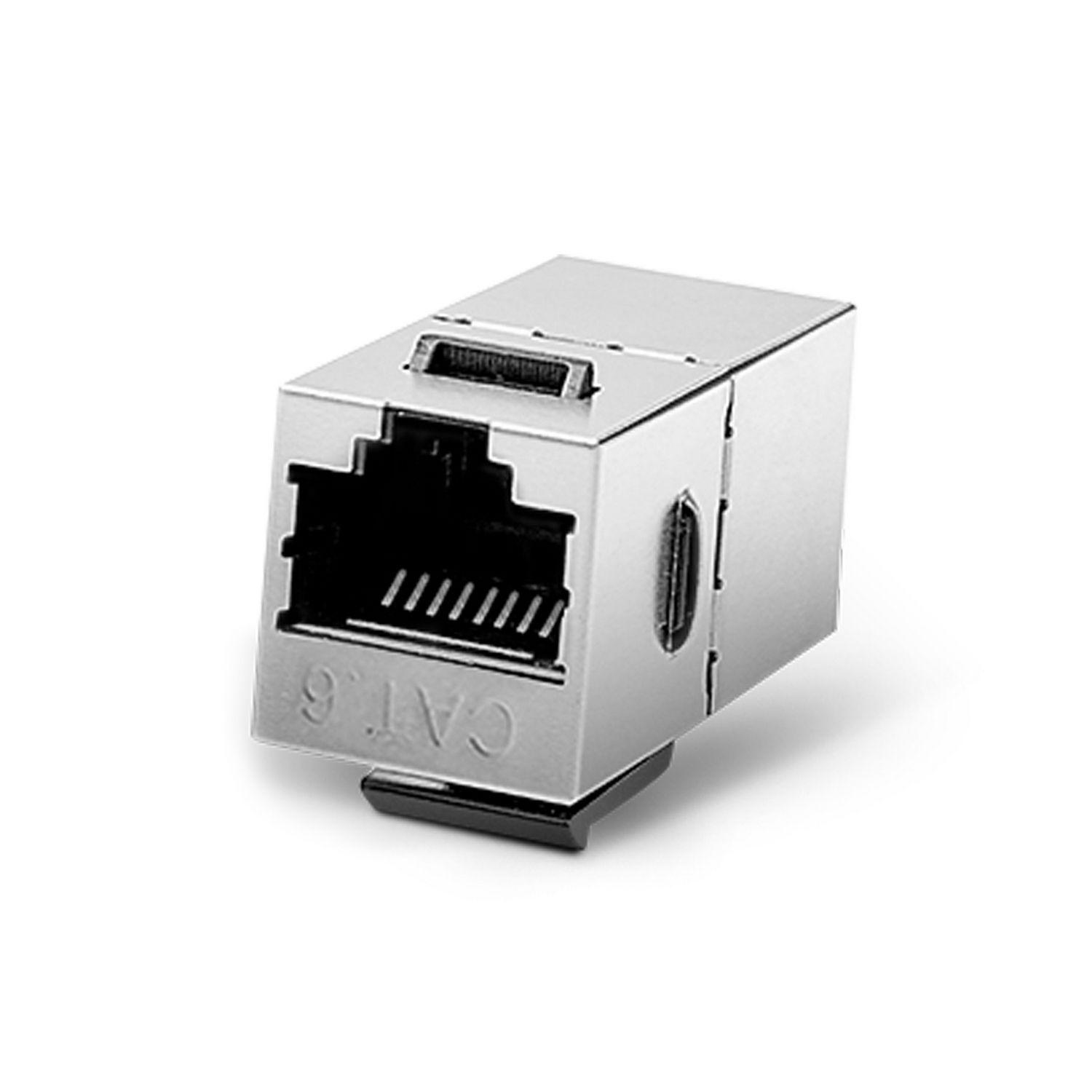 Módulo Keystone AISENS A139-0300 (RJ-45 - Cat6 - Preto e Inox), miniatura 2