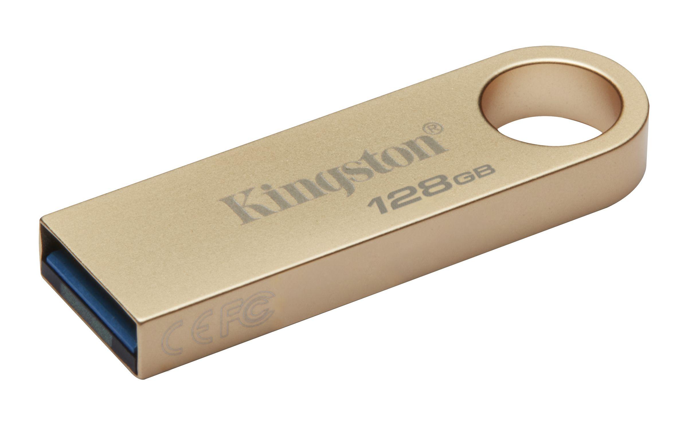 Pen USB KINGSTON DataTraveler SE9 G3 (128 GB - Sem tampa - USB Type-A - Dourado), miniatura 2